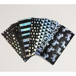 7 foil galaxy laminated cash envelopes